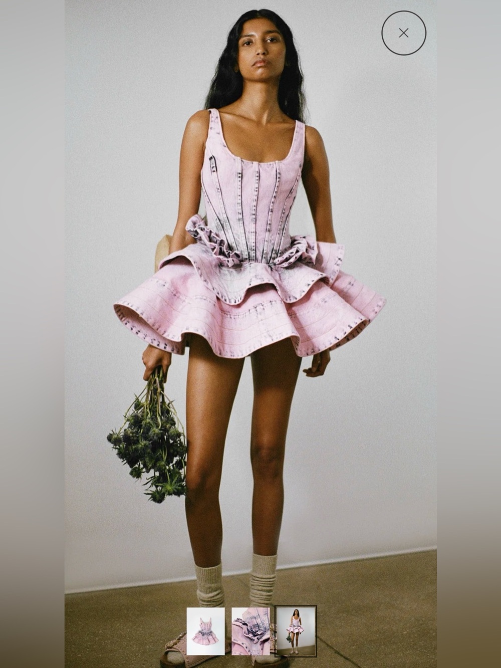 AKNVAS The Kaitlyn dress in stone pink 2026SS NWOT